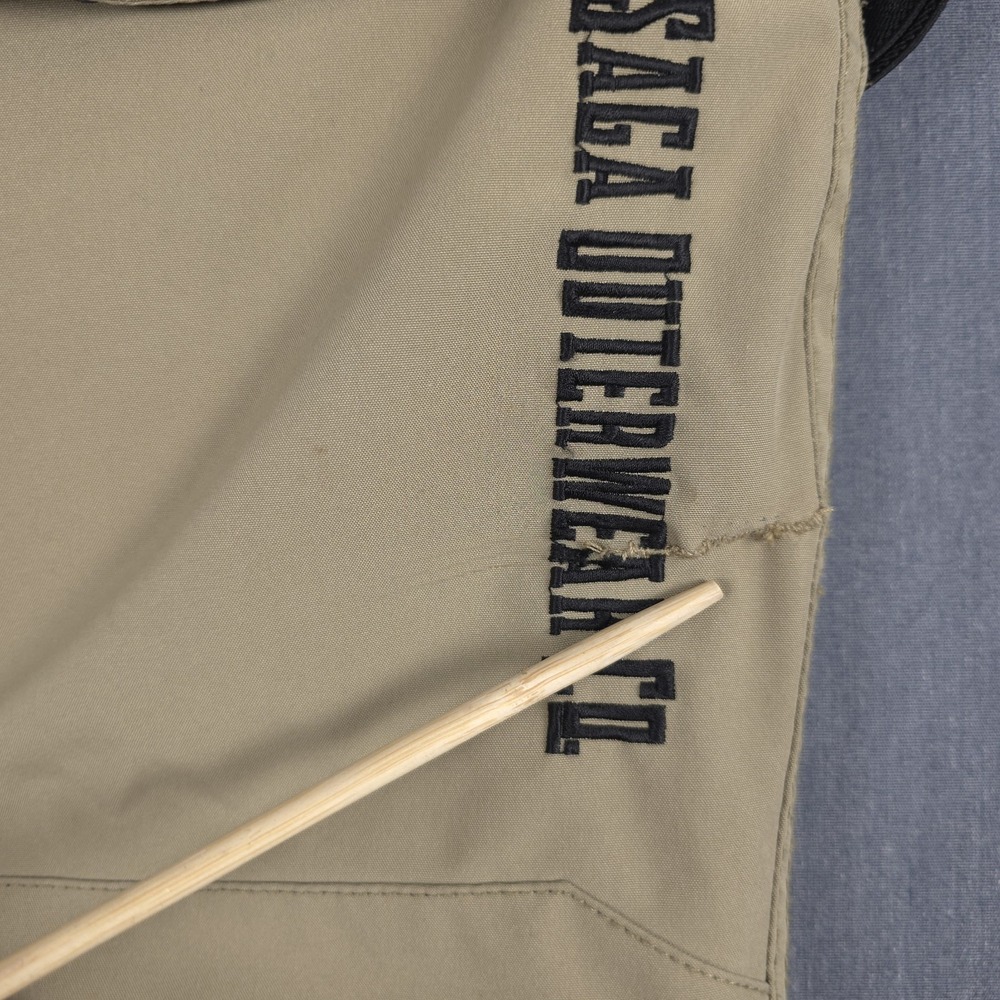 Saga Outerwear Snowboard Cargo Pants Mens Large Khaki Vented Suspenders Ski - Picture 4 of 16